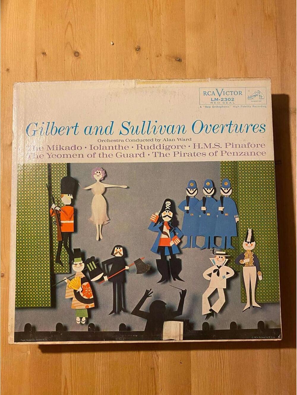 Gilbert And Sullivan Overtures Vintage 33rpm VG+ AB29
